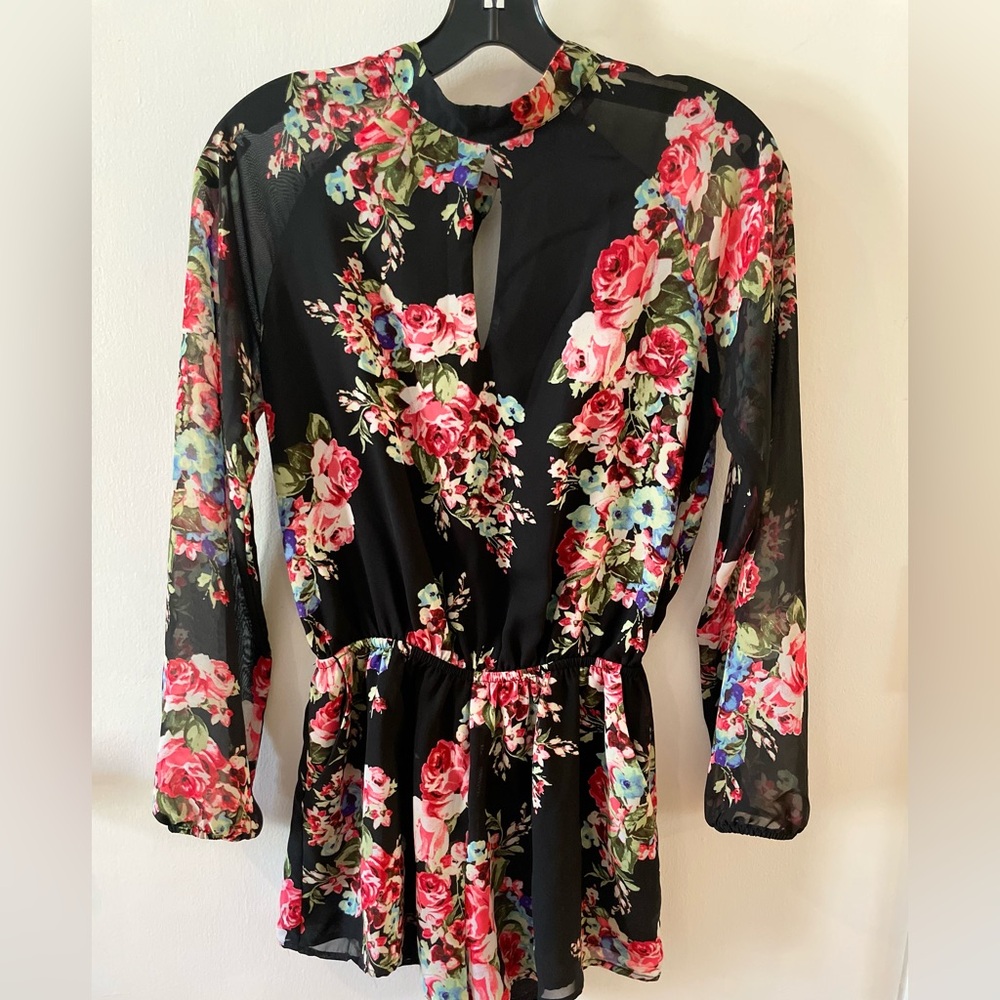 Saks-fifth-avenue-floral -jumpsuit-romper